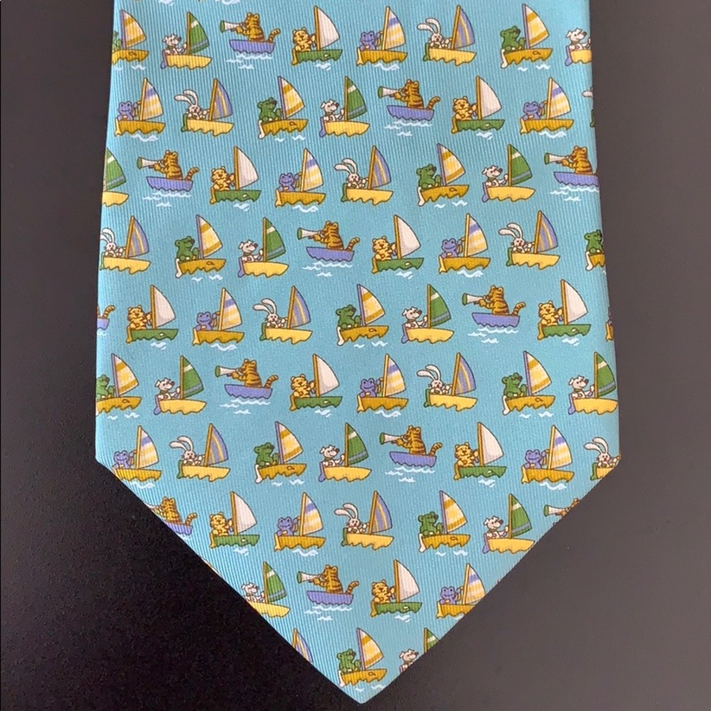 SALVATORE FERRAGAMO TIE, EXCELLENT, 100% SILK